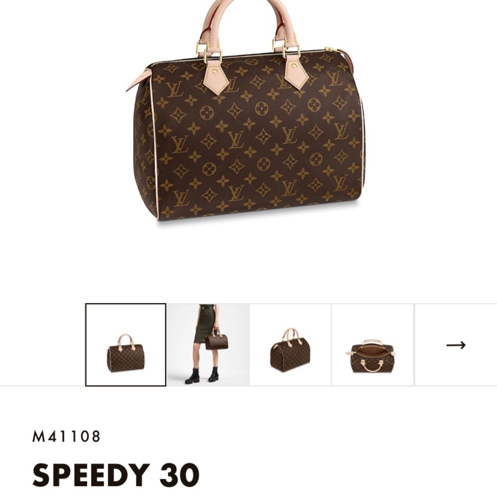 Authentic Louis Vuitton Bag Speedy Monogram 30